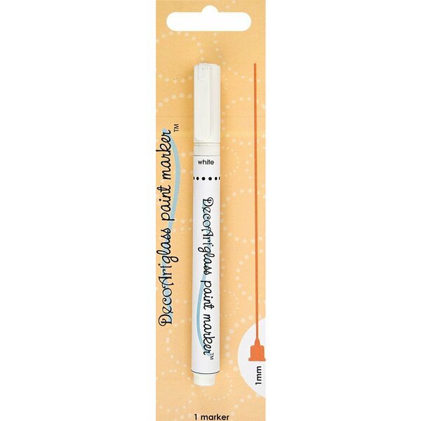 Deco Art WHITE -GLASS PAINT MARKER DGPM-03